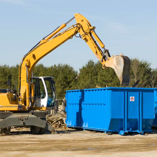 can i choose the location where the residential dumpster will be placed in Florham Park